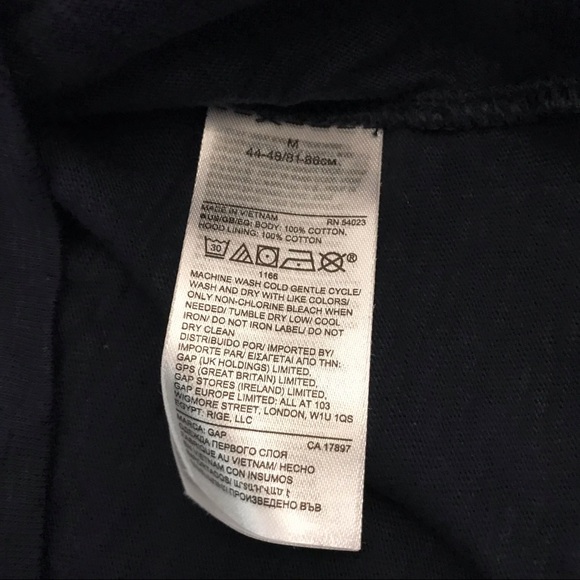 NWT Men’s Gap slub hoodie in navy blue - Picture 3 of 6